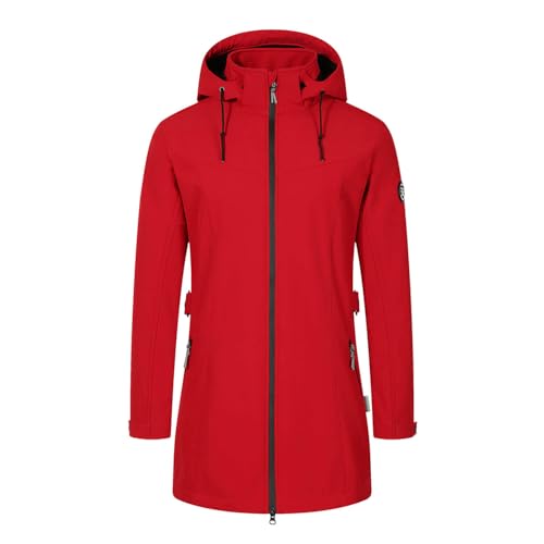Blue Wave Damen Softshellmantel Martje mit Fleecefutter - Softshelljacke mit abnehmbarer Kapuze in Rot Größe 54 Blue Wave Damen Softshellmantel Martje mit Fleecefutter - Softshelljacke mit abnehmbarer Kapuze in Rot Größe 54 von Blue Wave