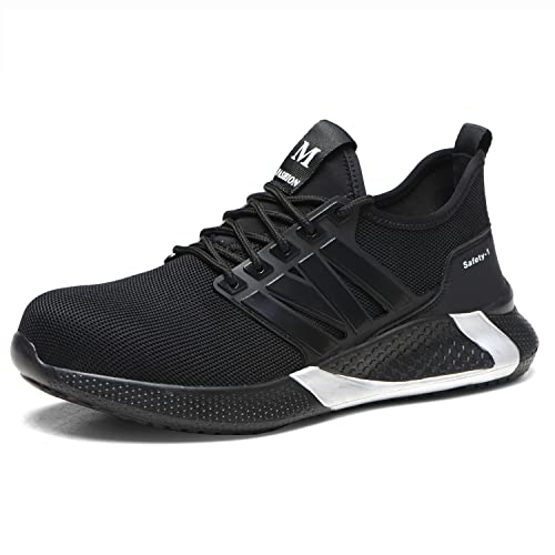 Blueskyli Sicherheitsschuhe Herren S3 Leicht Sportlich Arbeitsschuhe Damen Atmungsaktiv Schutzschuhe mit Stahlkappe Schuhe Gr.36-47 von Blueskyli