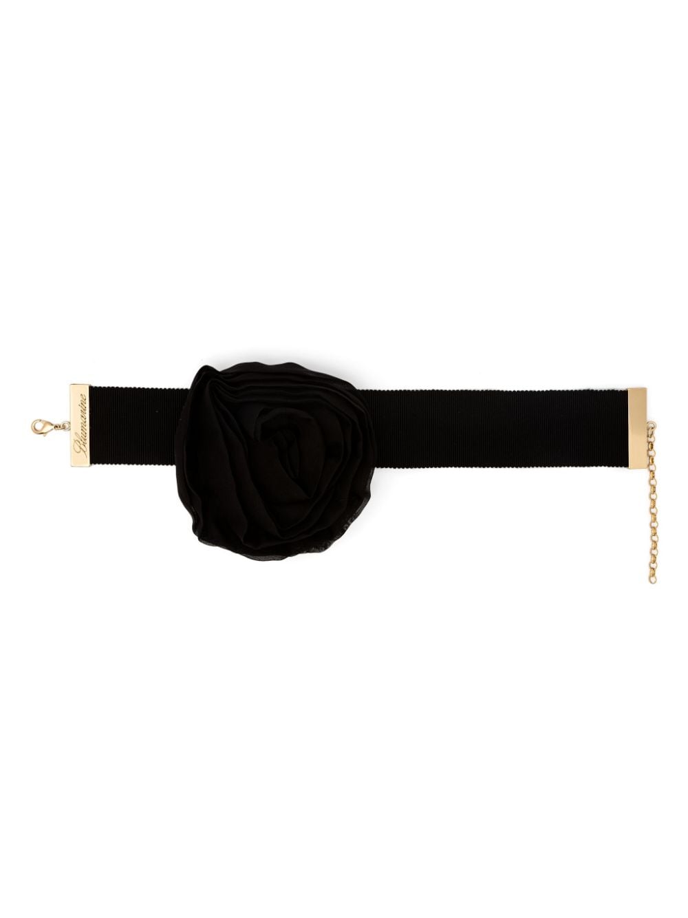 Blumarine Choker mit Applikationen - Schwarz von Blumarine