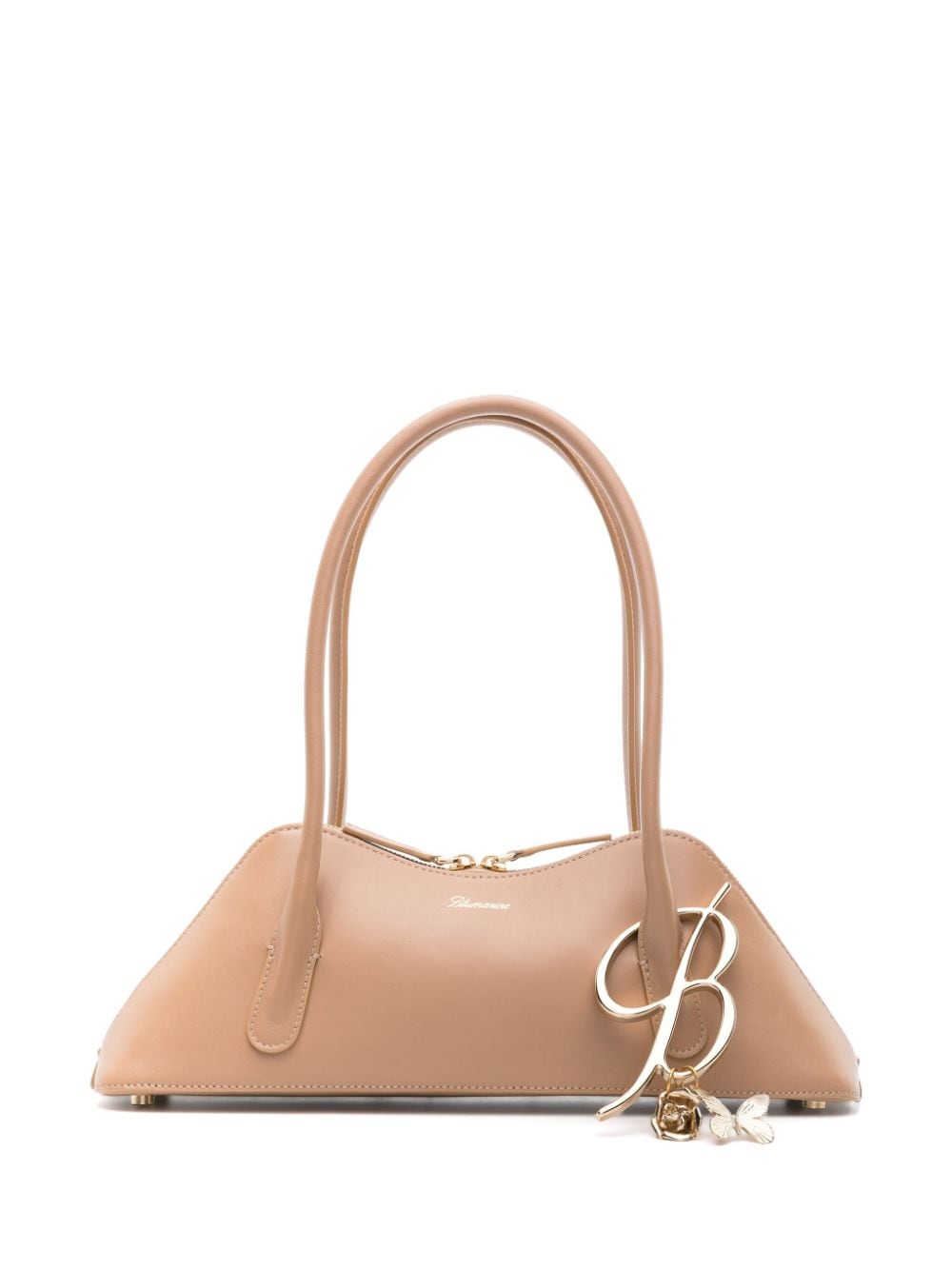 Blumarine Kiss Me Schultertasche aus Leder - Nude von Blumarine