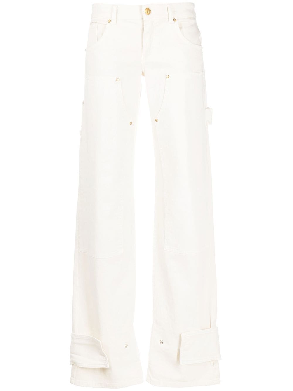 Blumarine Hose im Oversized-Look - Weiß von Blumarine