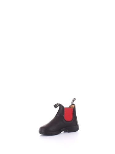 BLUNDSTONE Jungen Unisex Kinder Kid's Blunnies Chelsea Boot, Black/Red, 28 EU von Blundstone