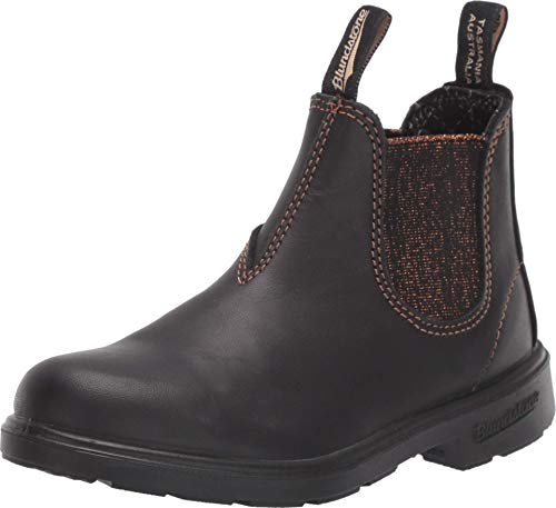 BLUNDSTONE Unisex-Kinder Kids Series Chelsea Boot, Black/Bronze Glitter von Blundstone