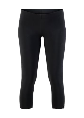 Blutsgeschwister Baumwoll-Capri Leggings - Cropped Laune Legs, Non-Colour Black, L von Blutsgeschwister