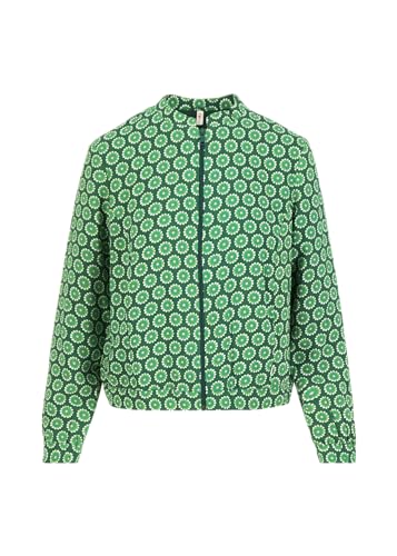 Blutsgeschwister Jacke - Blouson Springbreaker, lively cute flower, grün, M von Blutsgeschwister