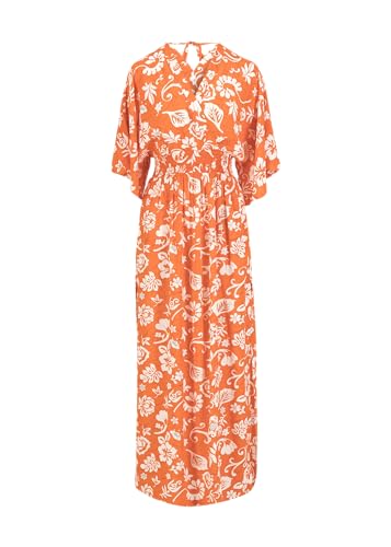 Blutsgeschwister Maxikleid So Me Mono, Tropical Paradise Feeling, orange, L von Blutsgeschwister