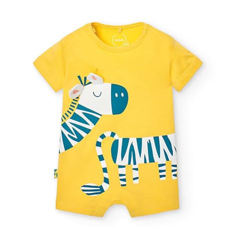 boboli Baby-Strampler für Jungen, 100 % Baumwolle, kurzärmelig, Sommer-Strampler, Schlafanzug, Geschenkkleidung, für Babys von 0 Monaten bis 18 Monaten, Grapefruit, 86 von Boboli