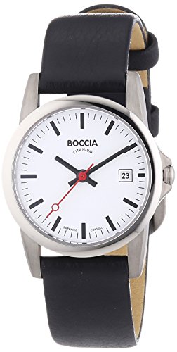 Boccia Damen-Armbanduhr XS Analog Quarz Leder 3298-04 von Boccia