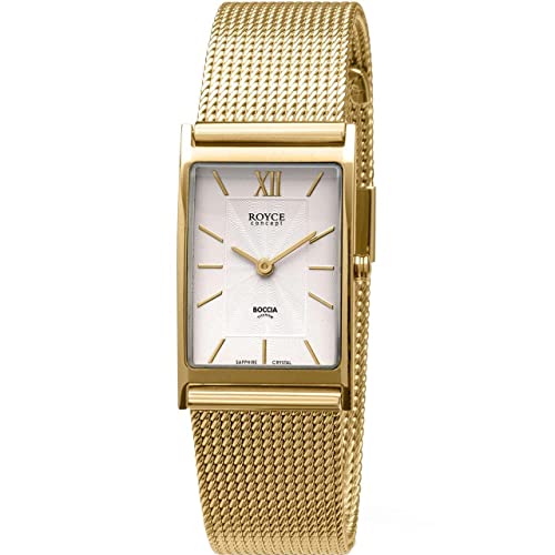 Boccia Damen Analog Quarz Uhr mit Titan Armband 3285-06 von Boccia