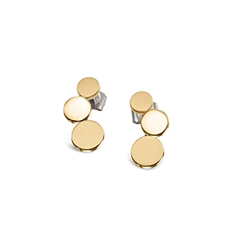 Boccia Damen Ohrstecker aus Titan in der Farbe Gold, antiallergen, 05040-02 von Boccia