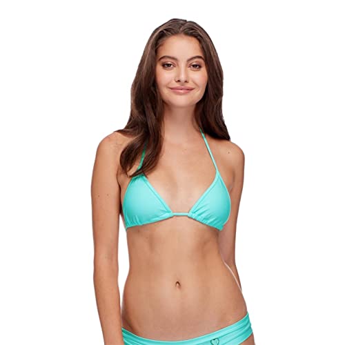 Body Glove Damen Smoothies DITA Solid Triangle Slider Top Swimsuit Bikini, Sea Mist, Small von Body Glove