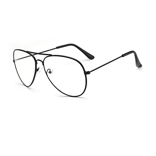 Brille Klassische Brille Metallgestell Brillenfassung Vintage Brille Dekobrillen For Männer und Frauen von BodyGo