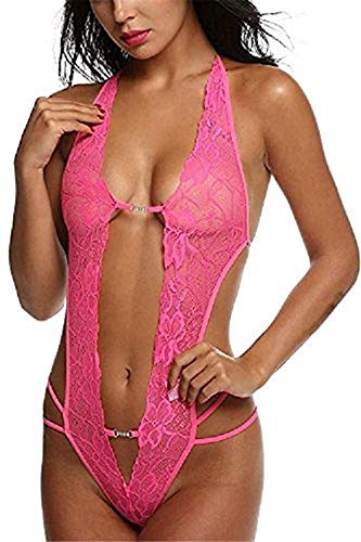 Damen Sexy Body Dessous Rückenfrei Spitze Bodysuit Negligee Reizwäsche Unterwäsche Babydoll Lingerie Erotic Erotische Nachtwäsche von BodyGo