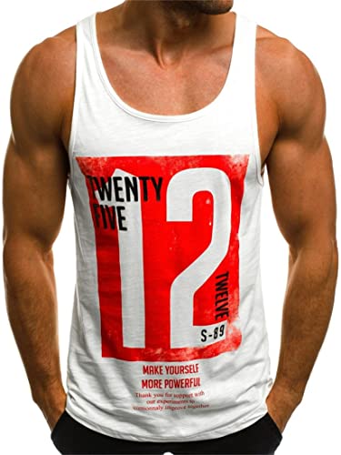 Herren Tank Top Classic Unterhemd Sommer Sport Tank Top Muskelshirt für Training Gym Fitness & Bodybuilding von BodyGo