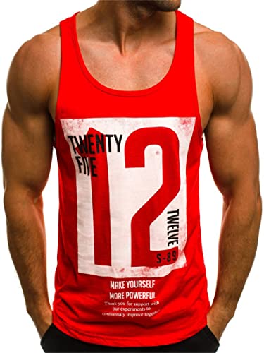 Herren Tank Top Classic Unterhemd Sommer Sport Tank Top Muskelshirt für Training Gym Fitness & Bodybuilding von BodyGo