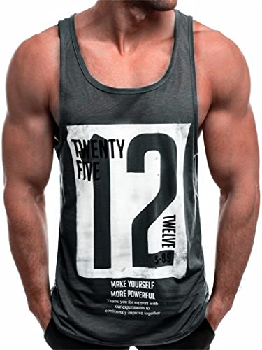 Herren Tank Top Classic Unterhemd Sommer Sport Tank Top Muskelshirt für Training Gym Fitness & Bodybuilding von BodyGo