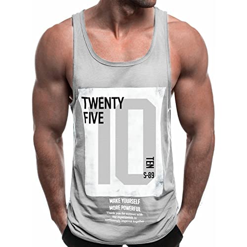 Herren Tank Top Classic Unterhemd Sommer Sport Tank Top Muskelshirt für Training Gym Fitness & Bodybuilding von BodyGo