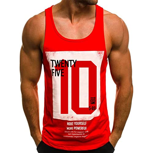 Herren Tank Top Classic Unterhemd Sommer Sport Tank Top Muskelshirt für Training Gym Fitness & Bodybuilding von BodyGo