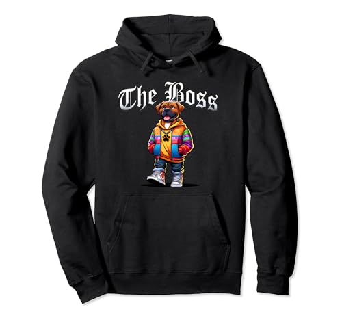 Boerboel Dog The Boss Coole Jacke Outfit Hund Mama Papa Pullover Hoodie von Boerboel Lovers2024
