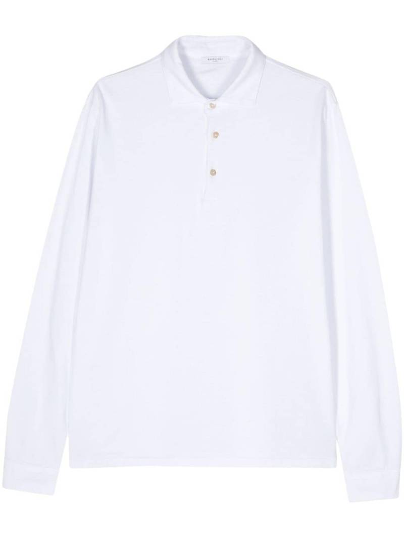 Boglioli Poloshirt aus Baumwolljersey - Weiß von Boglioli