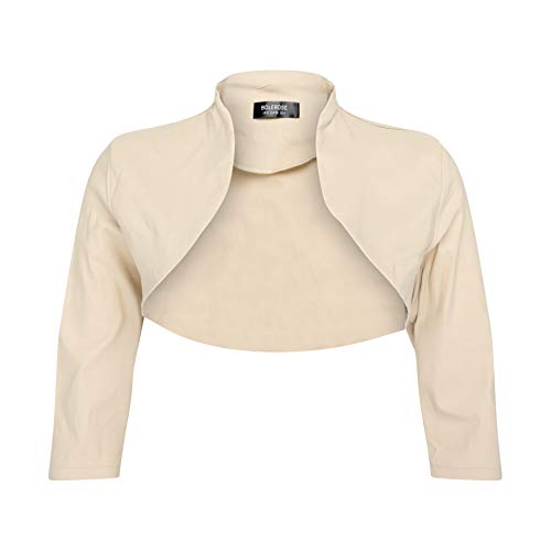 Bolerose Maßgeschneiderte 3/4 Hülse Bolero (Champganer, XS) von Bolerose