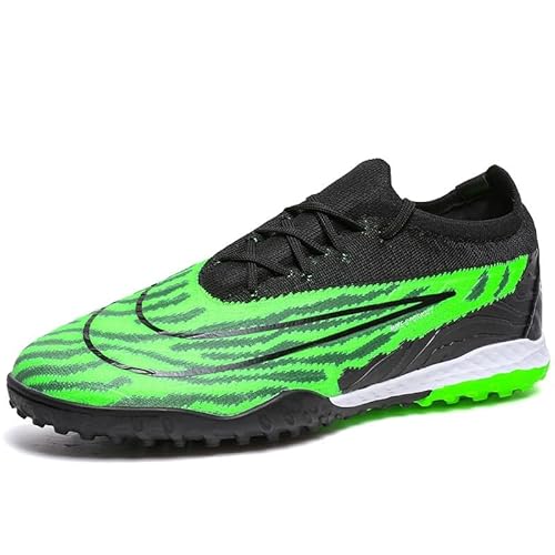 Bolognifi Niedrig geschnittene Fußballschuhe for Herren, professionelle, atmungsaktive Sportschuhe, bequem und langlebig, geeignet for Training und Spiele auf Rasen(Color:Green1,Size:35 EU) von Bolognifi