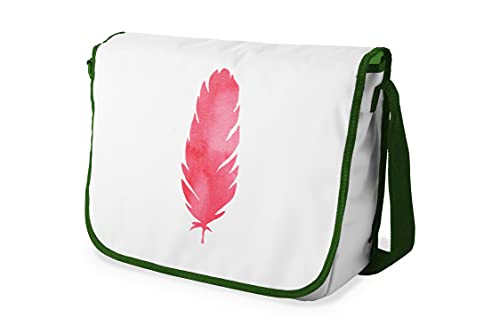 Le Jardin du Lin Digital Bedruckte Messenger Schultaschen mit Khaki Riemen für Mädchen und Jungen, Zurück zur Schule, Kuriertaschen für Schüler, Umhängetaschen, Größe: 29x36 Cm von Le Jardin du Lin