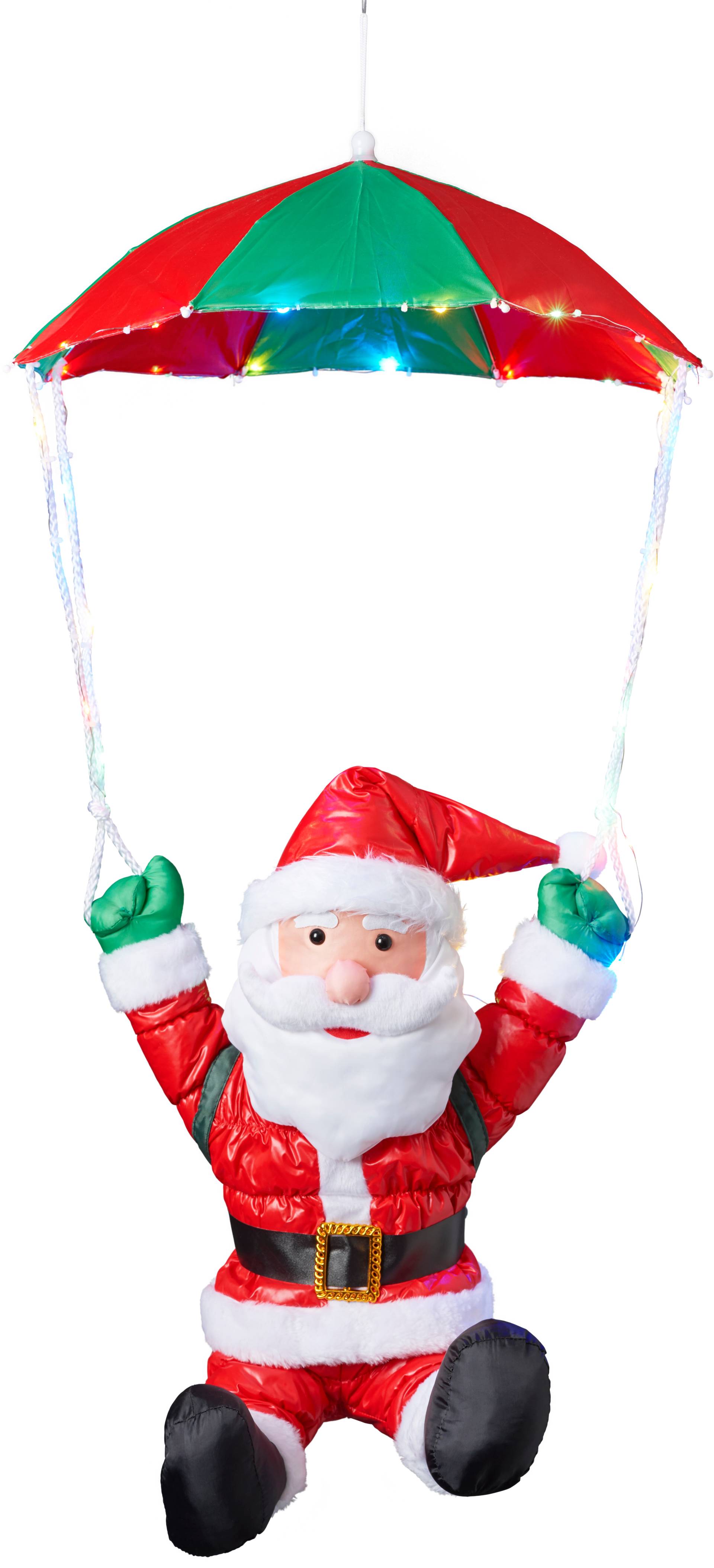 BONETTI LED Dekofigur "Weihnachtsmann mit Fallschirm", 30 flammig, Weihnachtsdeko aussen BONETTI LED Dekofigur "Weihnachtsmann mit Fallschirm", 30 flammig, Weihnachtsdeko aussen von Bonetti