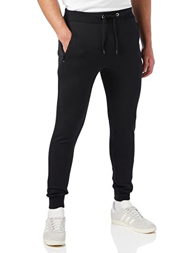 Bonjour® - Slim Fit Jogginghose für Herren | Herren Jogginghose mit Reißverschlusstaschen - Ideal für jeden Tag - Atmungsaktive, bequeme, weiche Jogginghose, Schwarz , 31-35 von Bonjour