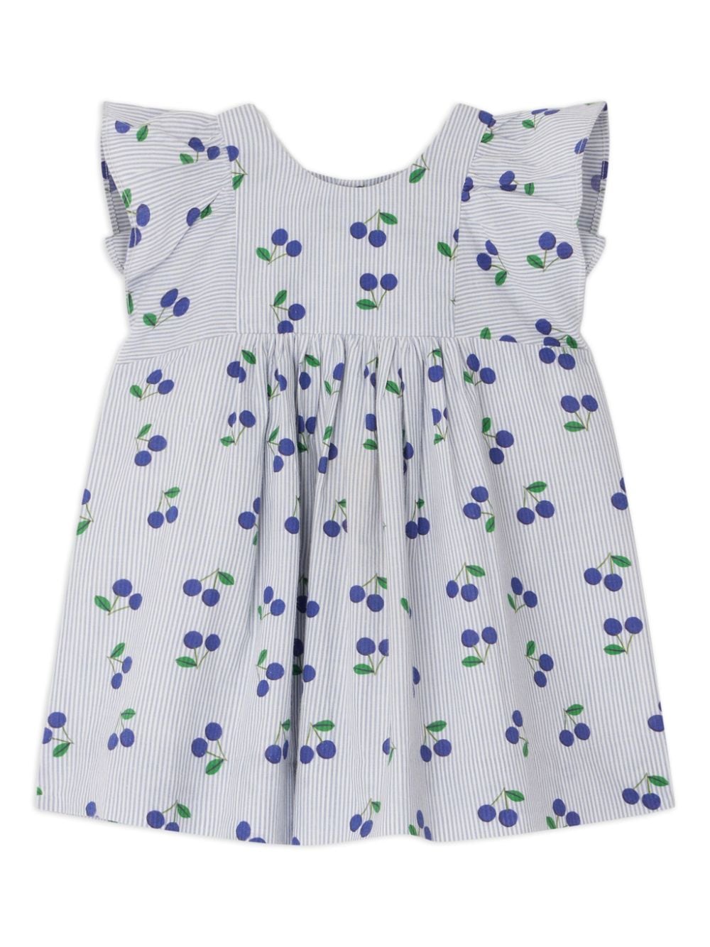 Bonpoint Ärmelloses Lulu Kleid mit Blaubeeren-Print von Bonpoint