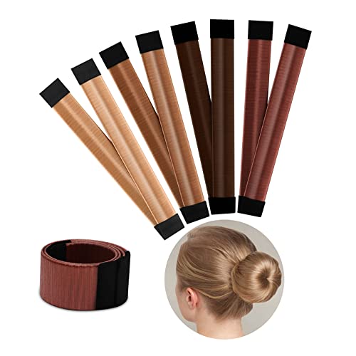 Boobeen 4 Stück Haar Bun Maker für Frauen DIY Mädchen Französisch Haar Bun Snap Roll Bun Tool Twist Donut Bun Frisur - Haar Bun Maker für lange Haare von Boobeen