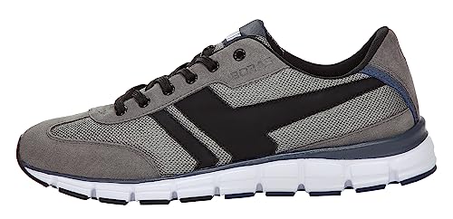 Boras Fashion Sports Goal Sneaker in Übergrößen Grau 5250-1578 große Herrenschuhe, Größe:53 von Boras