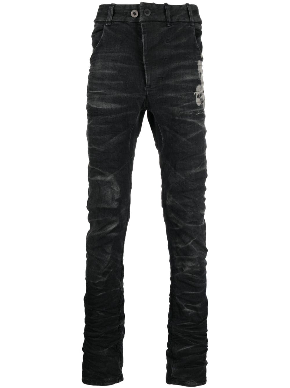 Boris Bidjan Saberi Skinny-Jeans im Distressed-Look - Schwarz von Boris Bidjan Saberi