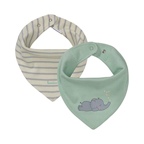 Bornino "MOUSE & ELEPHANT Wende-Dreieckstuch grün/Halstuch/Babytuch - wendbar, größenverstellbar durch Druckknöpfe, Baumwolle - Lätzchen für Mädchen/Jungen Bornino "MOUSE & ELEPHANT Wende-Dreieckstuch grün/Halstuch/Babytuch - wendbar, größenverstellbar durch Druckknöpfe, Baumwolle - Lätzchen für Mädchen/Jungen von Bornino