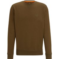 BOSS ORANGE Festes Sweatshirt mit V-Einsatz und Logo-Emblem von Boss Orange