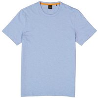 BOSS Orange Herren T-Shirt blau Baumwolle meliert von Boss Orange