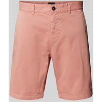 BOSS Orange Slim Fit Chinoshorts mit Gürtelschlaufen in Rosa, Größe 32 von Boss Orange