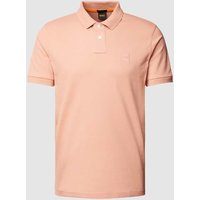 BOSS Orange Slim Fit Poloshirt mit Label-Patch Modell 'Passenger' in Hellrot, Größe XL von Boss Orange