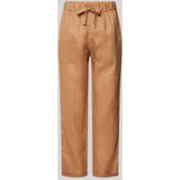 BOSS Orange Tapered Fit Stoffhose mit Tunnelzug Modell 'Timpa' in Cognac, Größe 38 von Boss Orange