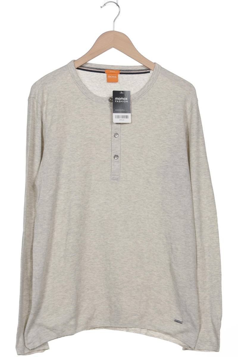 Boss Orange Herren Langarmshirt, beige, Gr. 54 von Boss Orange