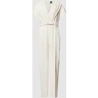 BOSS Jumpsuit in Wickel-Optik Modell 'Debasa' in Offwhite, Größe 42 von Boss