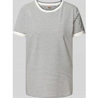 BOSS T-Shirt mit Streifenmuster Modell 'EMASA' in Marine, Größe M von Boss