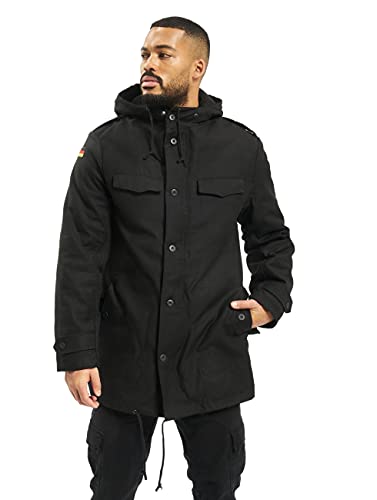 Brandit BW Parka Flag, schwarz, Größe 52 von Brandit