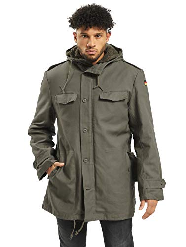 Brandit BUNDESWEHR PARKA MIT FUTTER & FLAGGEN BW FELDPARKA BORDPARKA JACKE WINTERJACKE, Größe:48 (M), Farbe:Oliv von Brandit