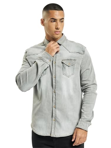 Brandit Denimshirt Riley - Grey - S von Brandit