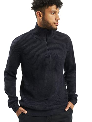 Bundeswehr Troyer NEU BW Pullover MIT REIßVERSCHLUSS Marine Strick Rolli Pulli, Größe:XL, Farbe:Navy Blau von Brandit