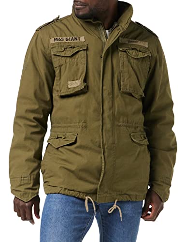 Brandit M65 Giant Feldjacke NEU Army Winterjacke + Futter US Parka Outdoor Jacke, Größe:7XL, Farbe:Oliv von Brandit