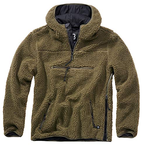 Brandit Teddyfleece Worker Pullover olive Gr. L von Brandit