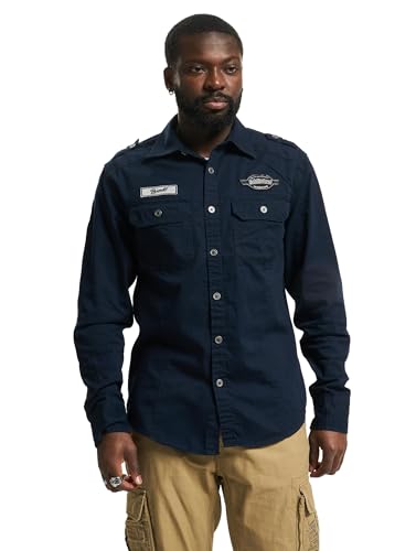 Luis Vintage Shirt Long Sleeve Navy Gr. 3XL von Brandit