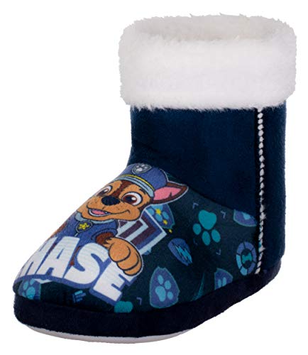 Brandsseller Jungen Hüttenschuh Hausschuh mit Motiven im Stil von Paw Patrol Blau 25/26 von Brandsseller